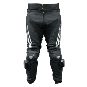 Pantalon moto armad gear steel cuero racing con sliders