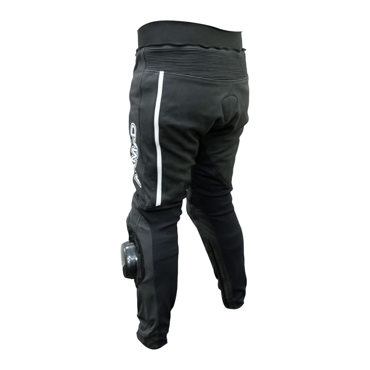 Pantalon moto armad gear steel cuero racing con sliders - Imagen 5