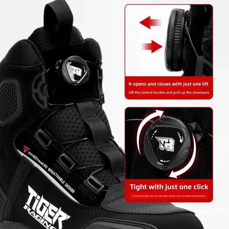 Botas Para Moto tiger racing r1 con caña urbanas - Imagen 5