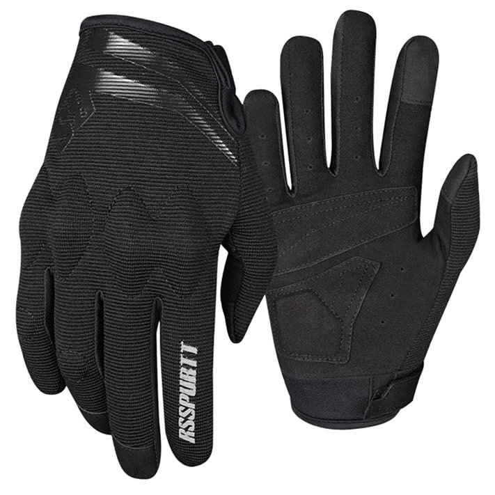 GUANTES MOTO RS SPURTT RS08 CON PROTECCIONES TOUCH NEGRO