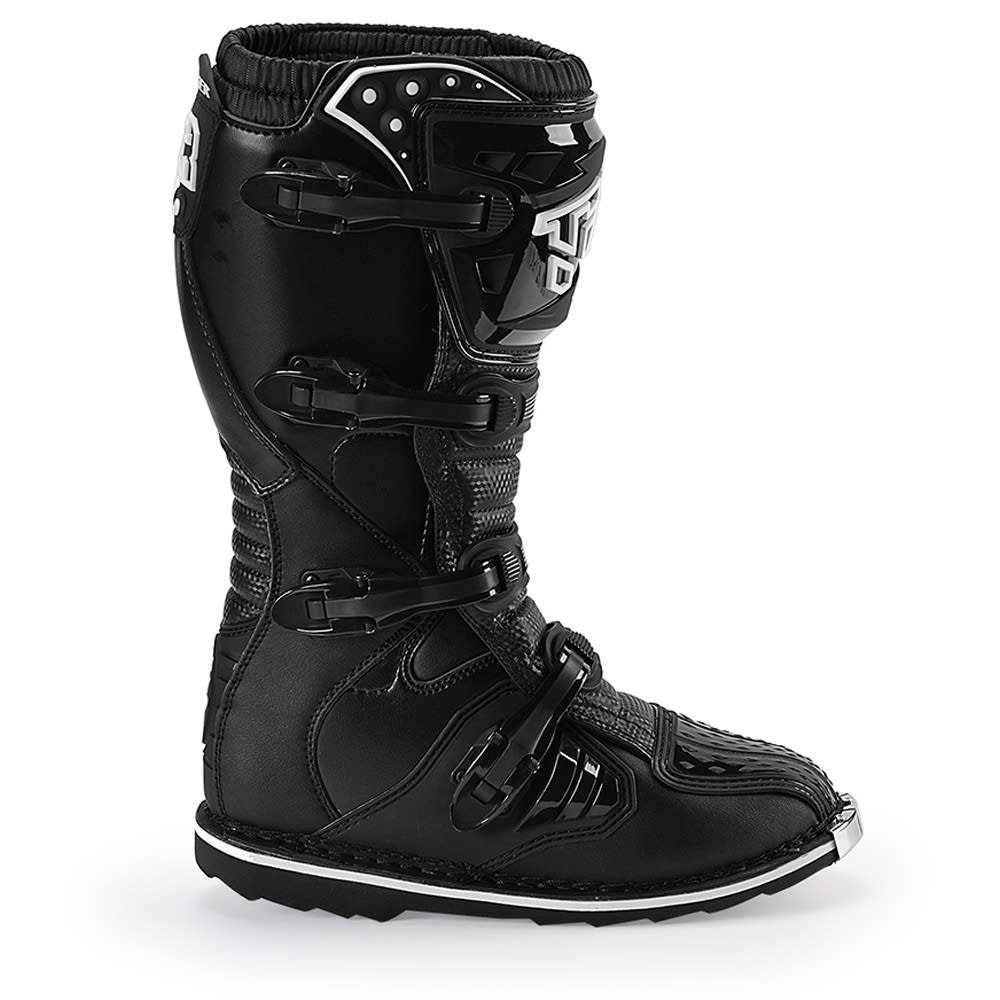 Botas para moto tiger racing tr-E001 negro motocross enduro - Imagen 3
