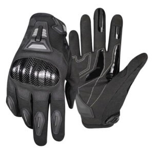 Guantes para moto ones again mg07w-cf mujer con protecciones touch