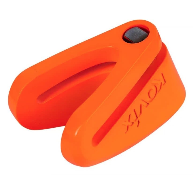 Candado De Disco Para Moto Kovix Kvz2 naranjo fluor 14mm Seguridad - Imagen 3