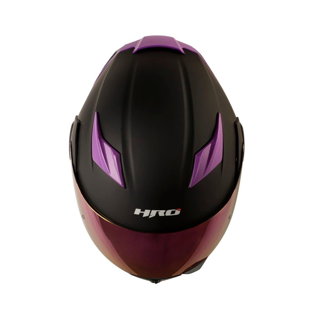 Casco Moto Hro 3400dv solid ng mate mr Abatible Sun Visor Certificación Dot - Imagen 4