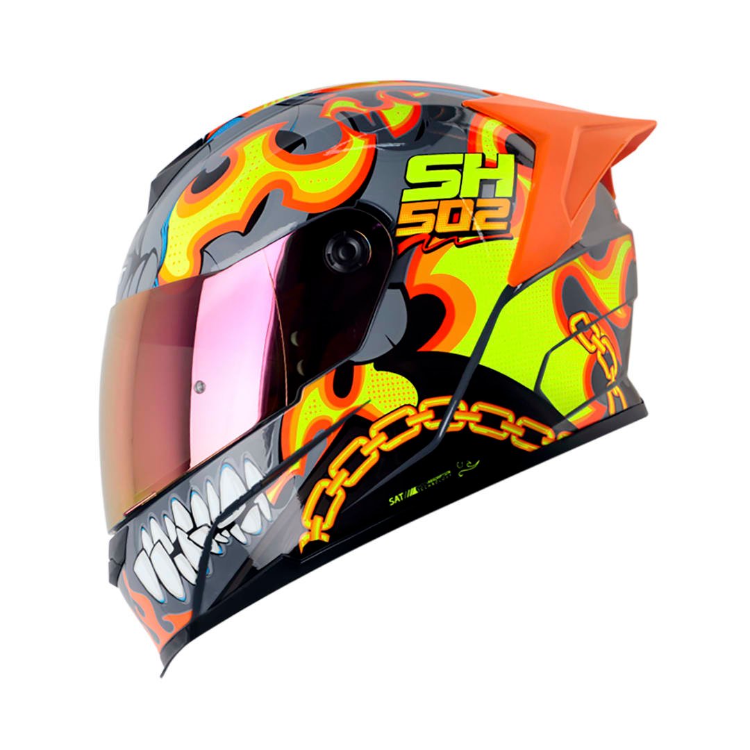 casco moto shaft 502sp fire boy gr nj.n integral normal dot acreditado (VSV)