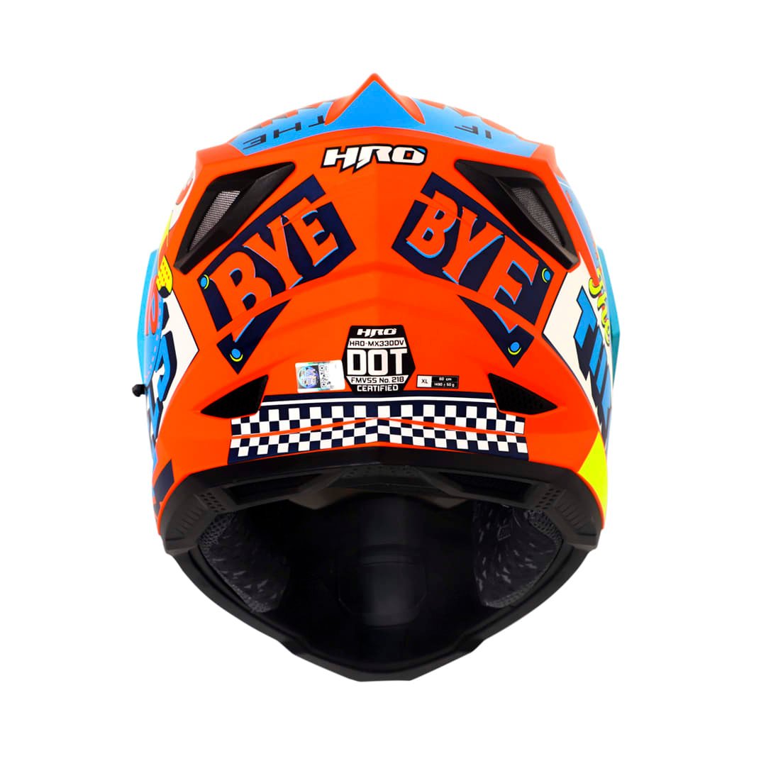 Casco moto hro mx-330dv bye bye nj.n az multipropósito - Imagen 5