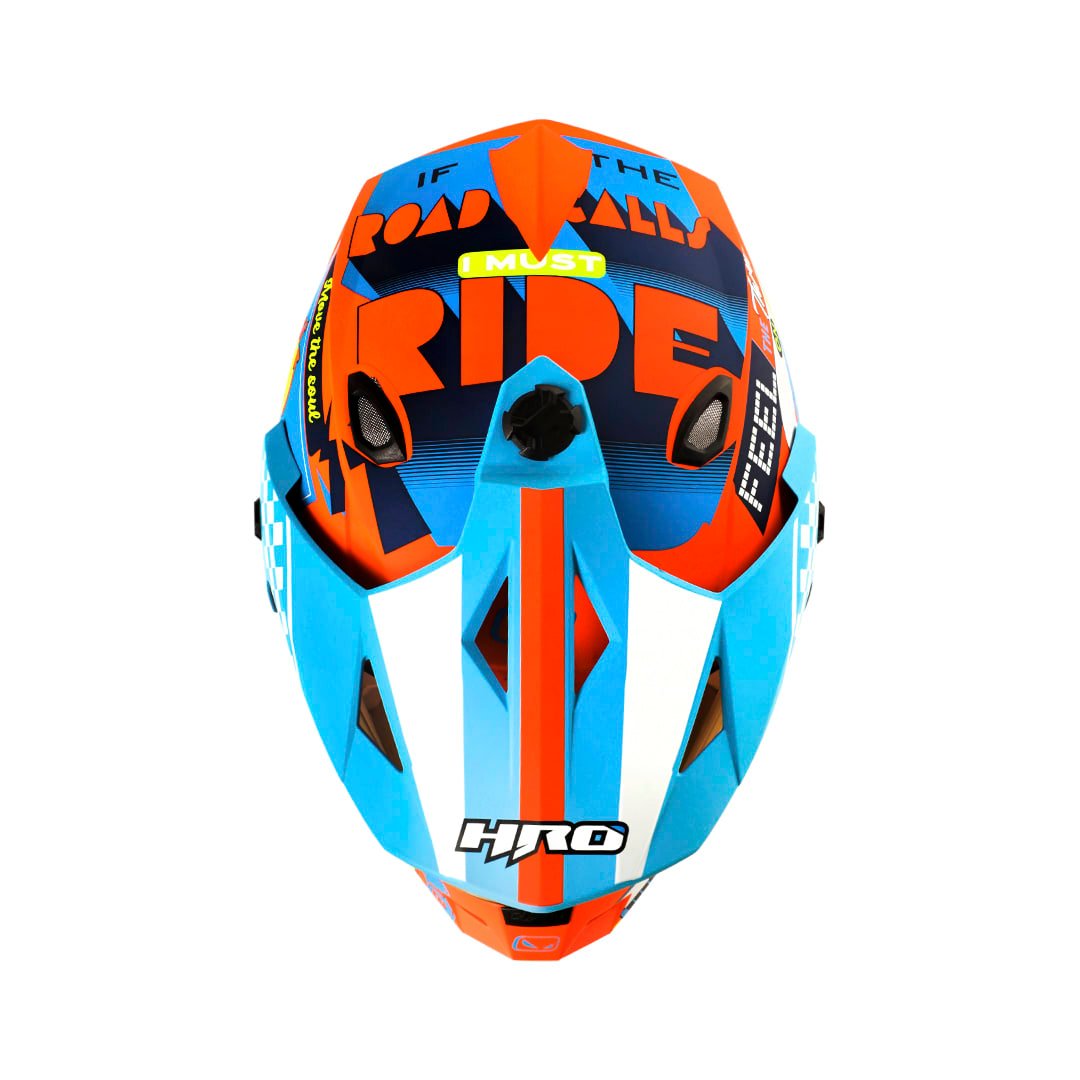 Casco moto hro mx-330dv bye bye nj.n az multipropósito - Imagen 4