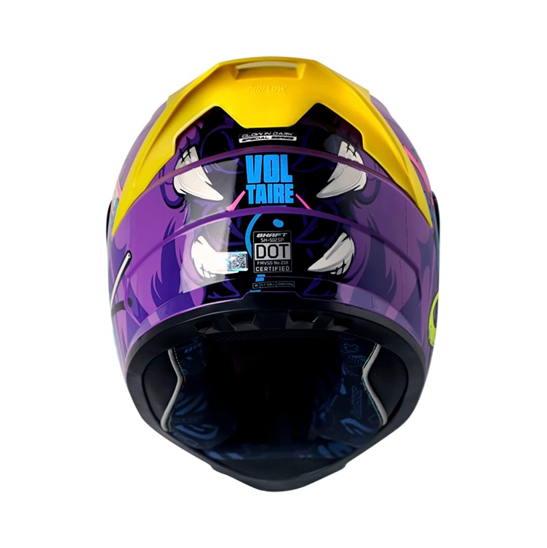 casco moto shaft 502sp voltaire mr integral normal dot acreditado (VSV) - Imagen 3