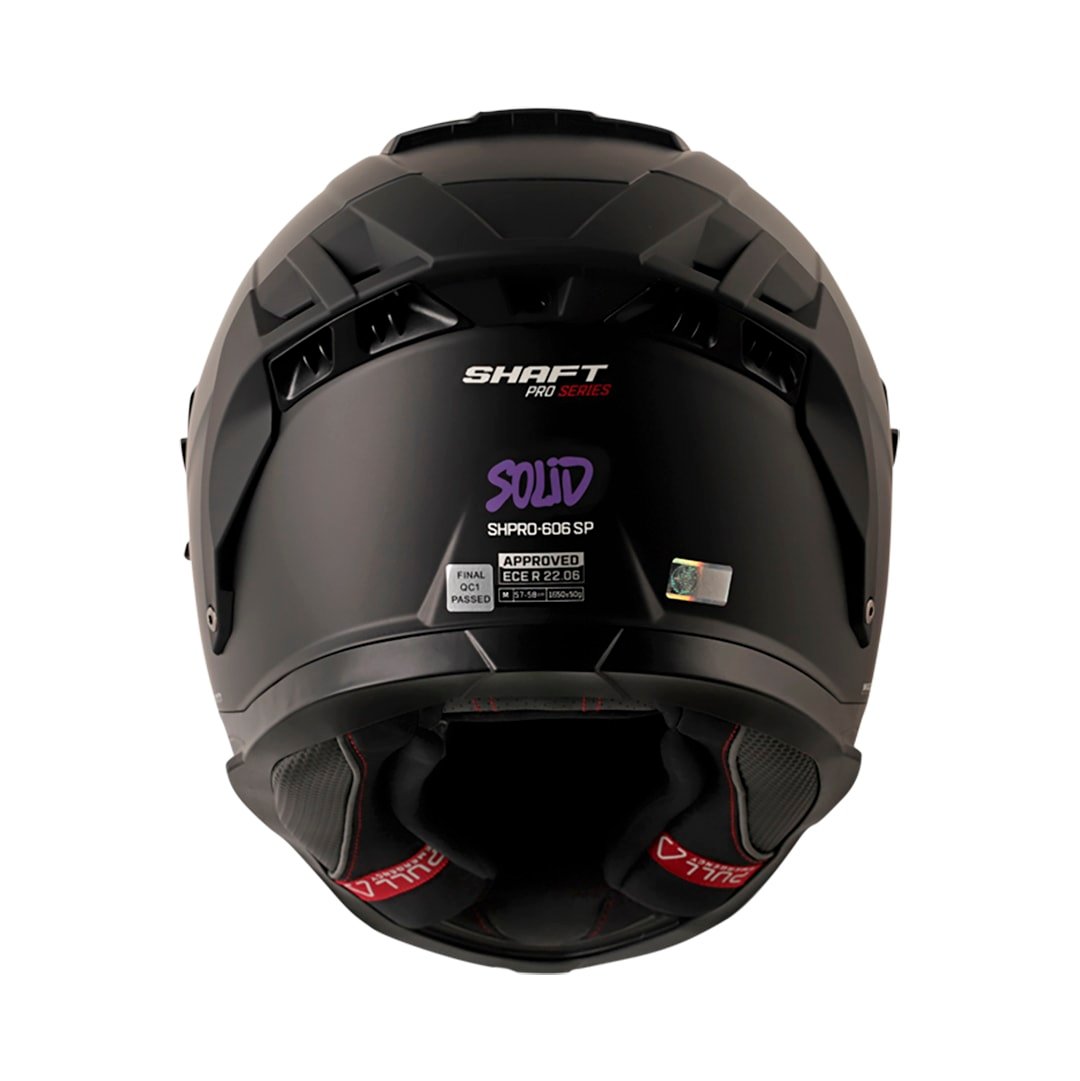 Casco moto shaft pro 606sp solid ng mr integral con sun visor (V/SV) - Imagen 3
