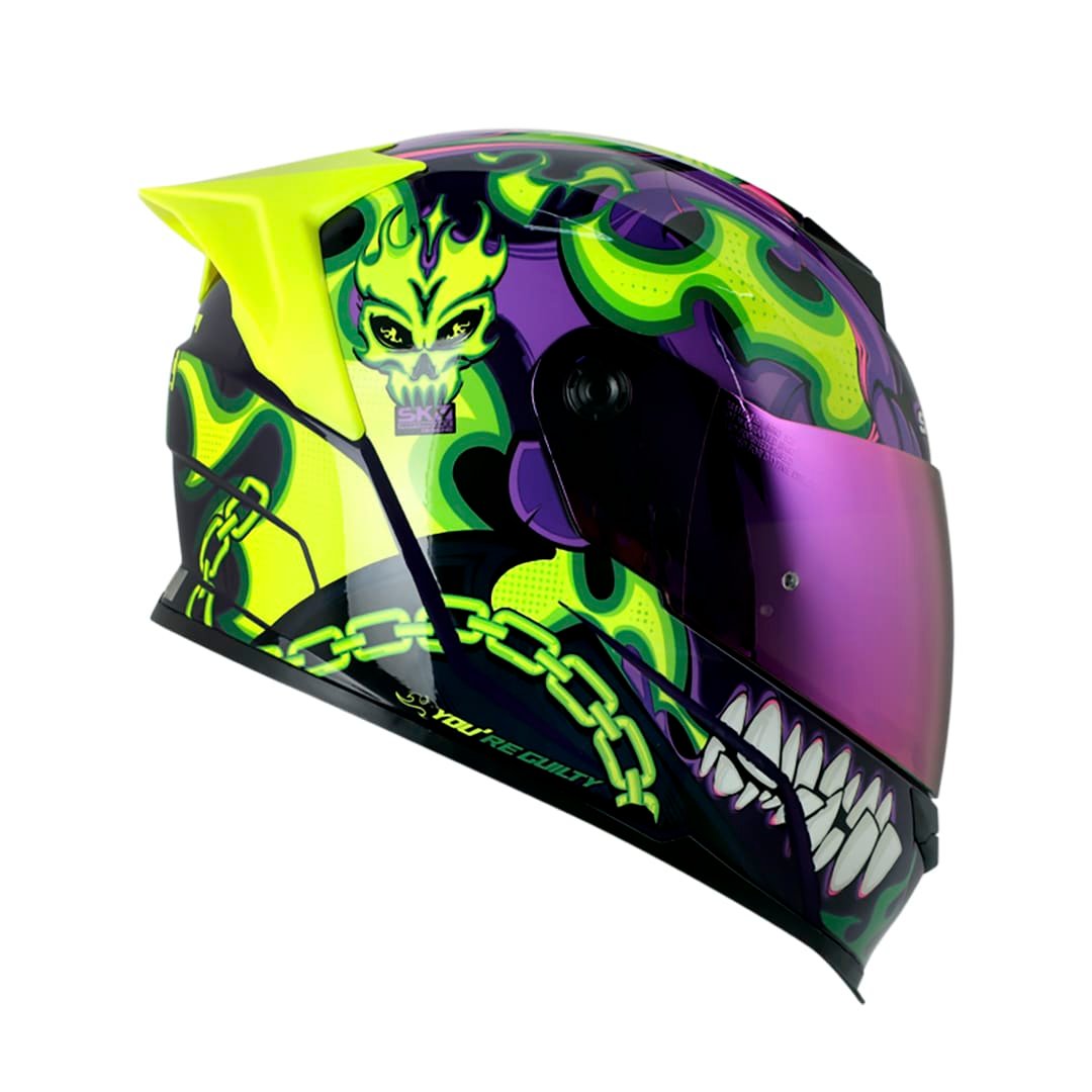 casco moto shaft 502sp fire boy mr integral normal dot acreditado (V/SV) - Imagen 3