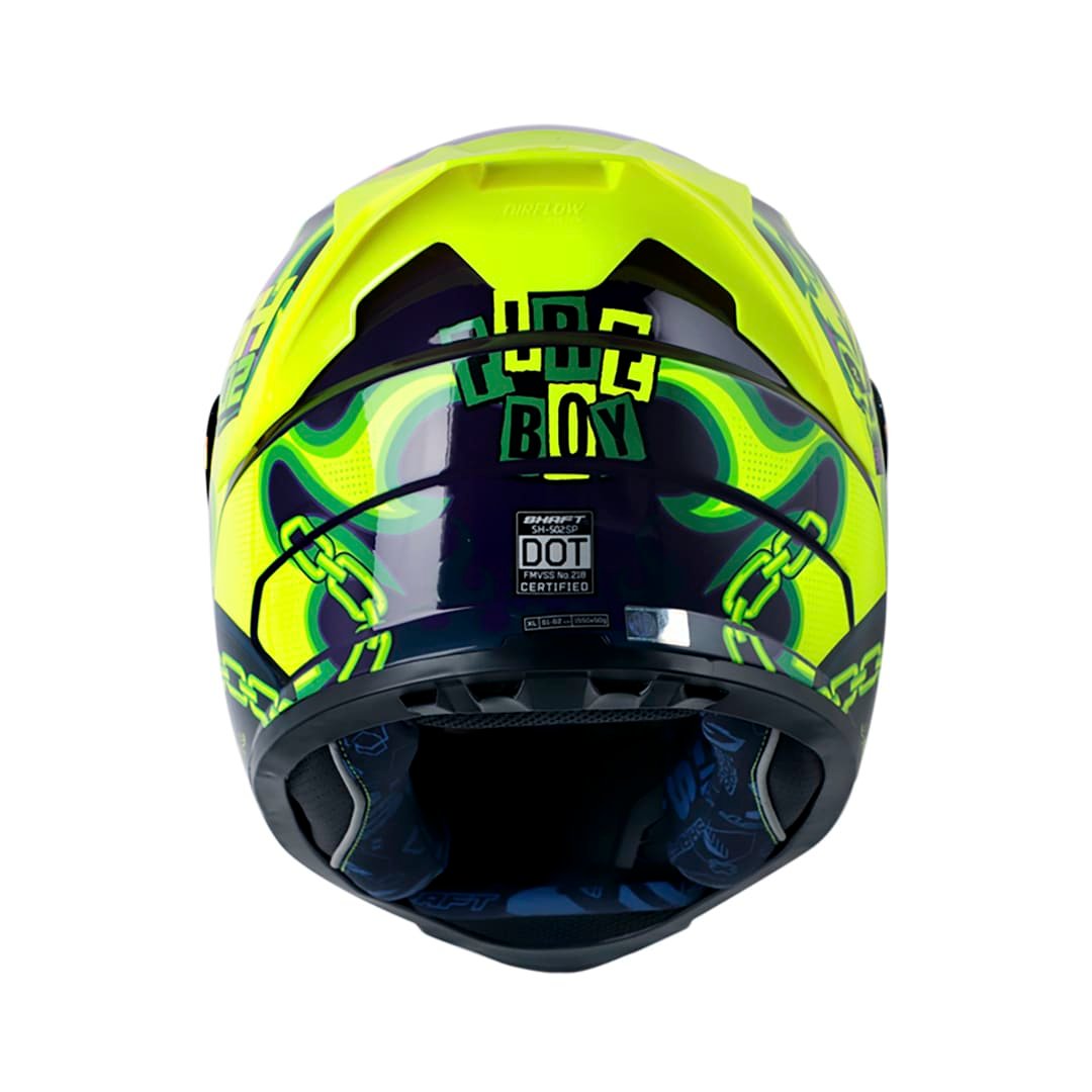 casco moto shaft 502sp fire boy mr integral normal dot acreditado (V/SV) - Imagen 5