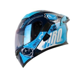 Casco Moto Hro 3400dv razor az Abatible Sun Visor Certificación Dot