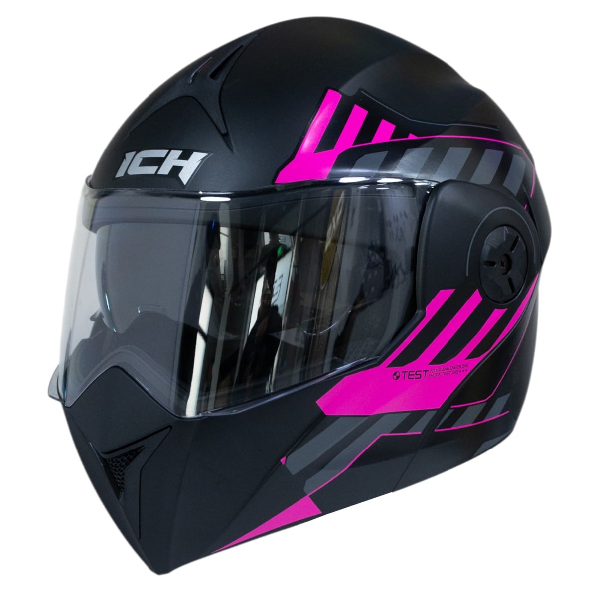 Casco moto ich 3110 cicu fc abatible con sun visor certificación dot 3cv - Imagen 5