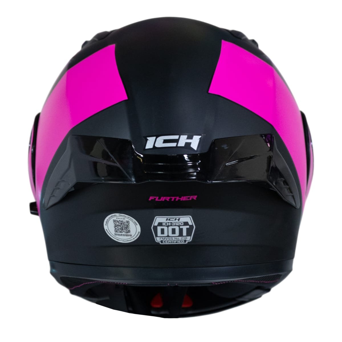 Casco moto ich 3120 further mate fc abatible con sun visor certificación dot 3cv - Imagen 9