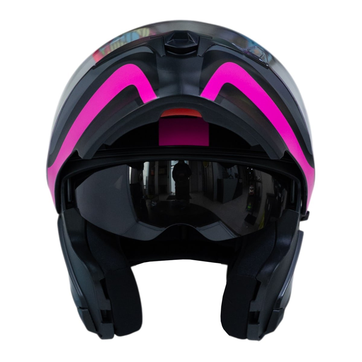 Casco moto ich 3120 further mate fc abatible con sun visor certificación dot 3cv - Imagen 6