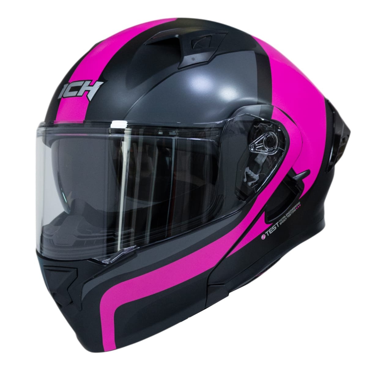 Casco moto ich 3120 further mate fc abatible con sun visor certificación dot 3cv - Imagen 7