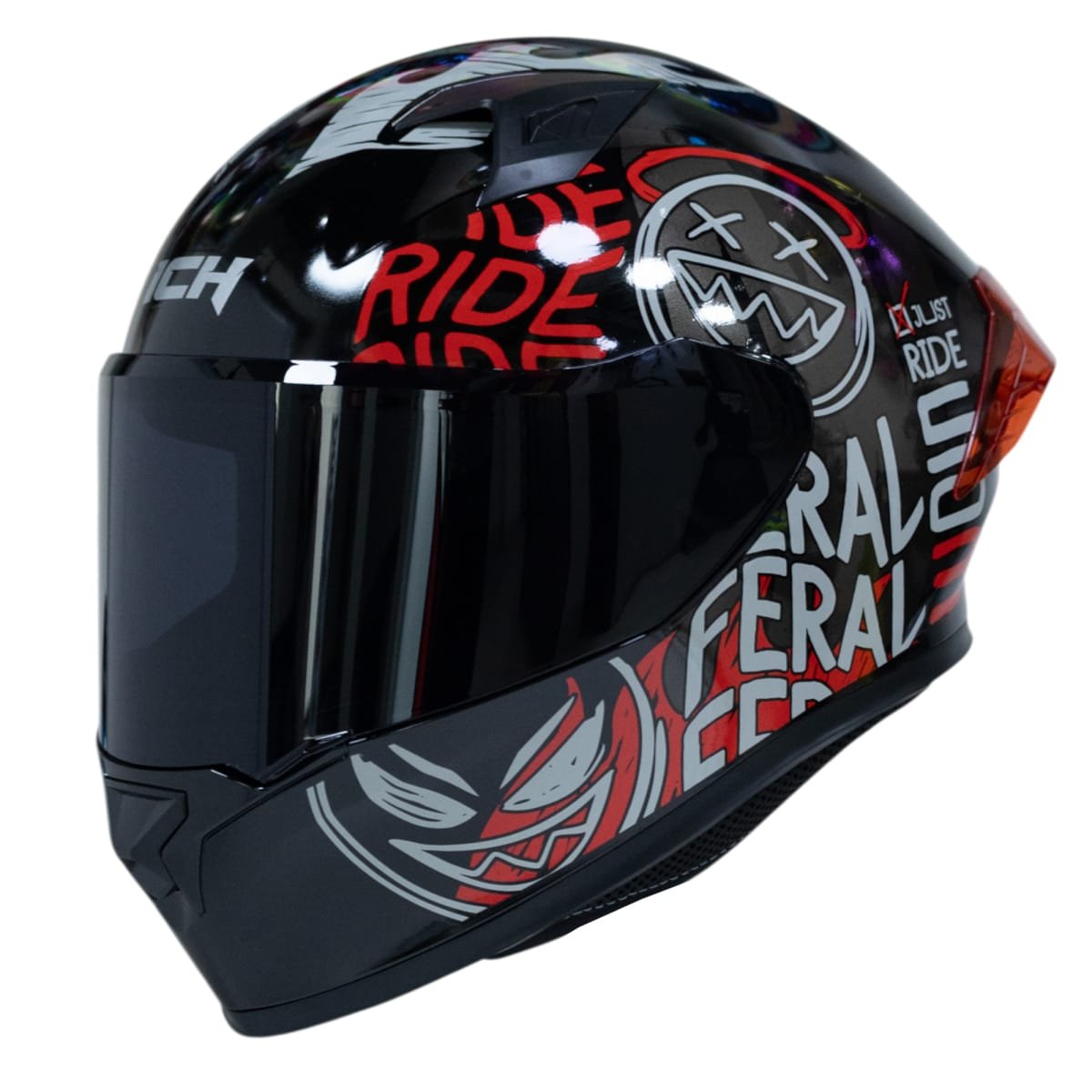 Casco moto ich 503 stay wild brillo rj sm integral certificación dot qr - Imagen 3