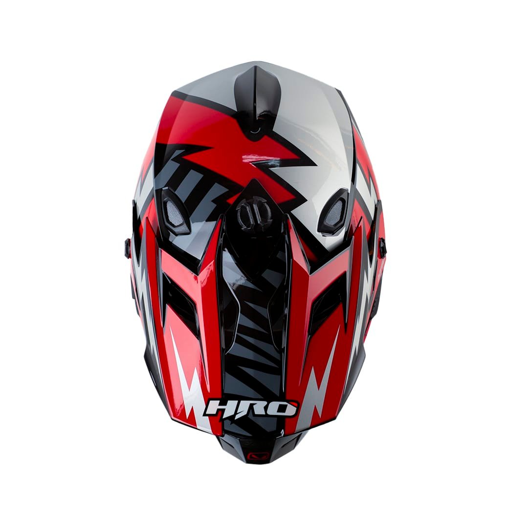 Casco moto hro MX-03 Scribble ng rj enduro motocross offroad - Imagen 3