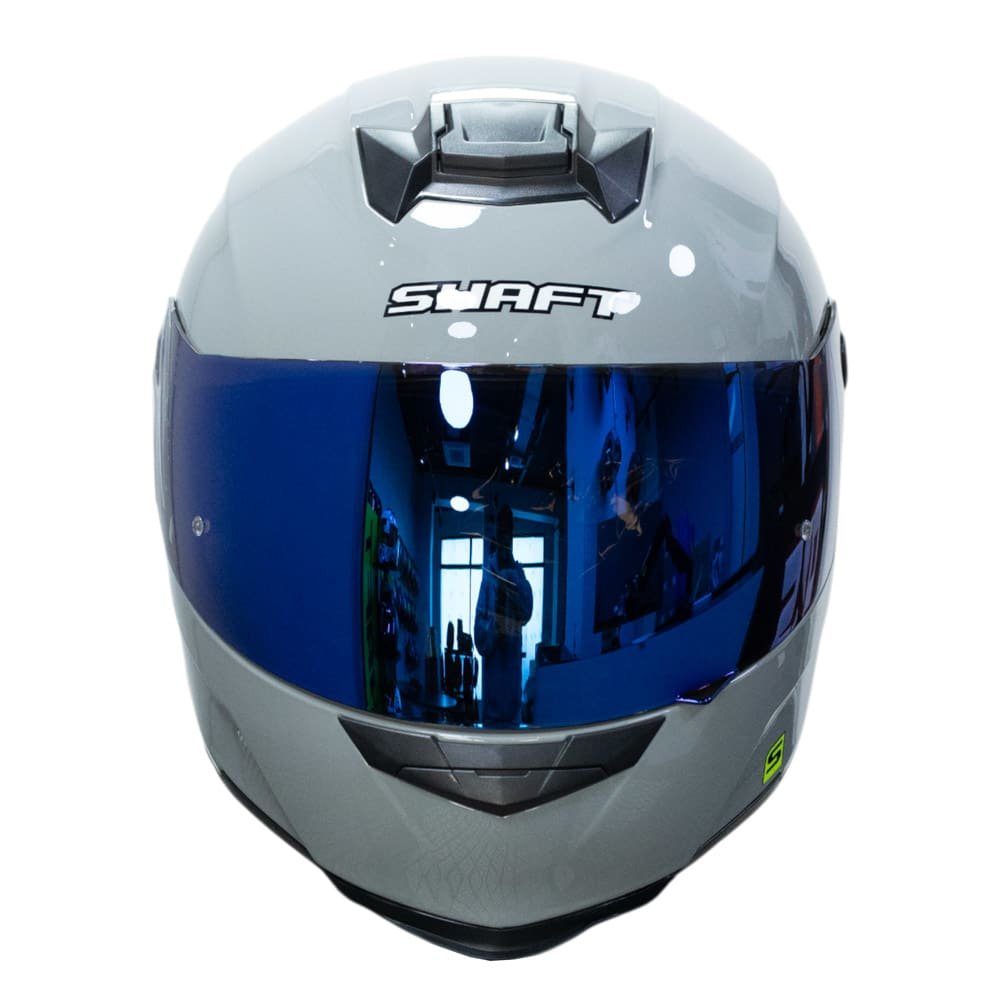 casco moto shaft 502sp solid nardo gray integral normal dot acreditado - Imagen 3