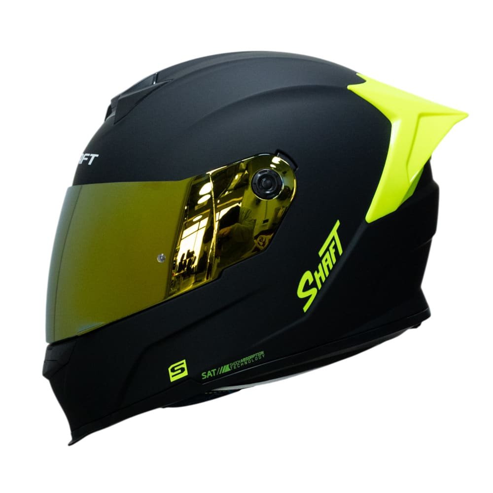 casco moto shaft 502sp solid ng neon yellow integral normal dot acreditado