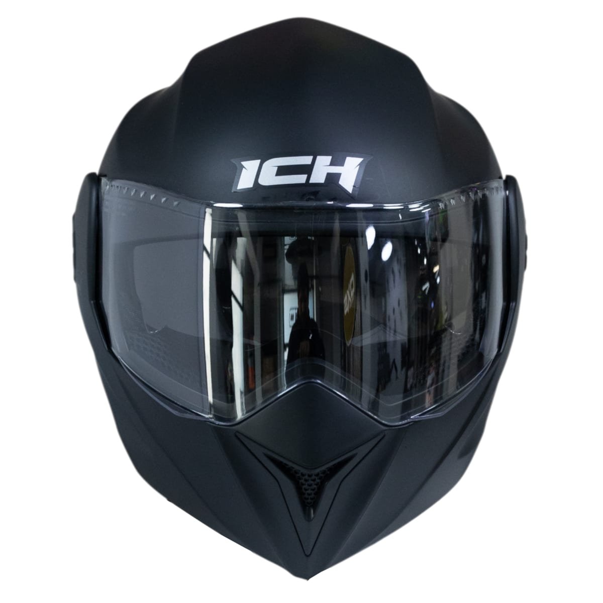 Casco moto ich 3110 junior solid ng mate abatible con sun visor certificación dot - Imagen 5
