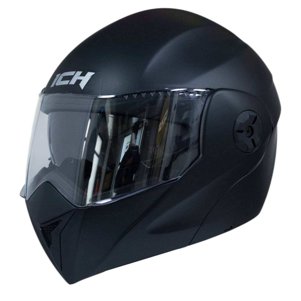 Casco moto ich 3110 junior solid ng mate abatible con sun visor certificación dot - Imagen 6