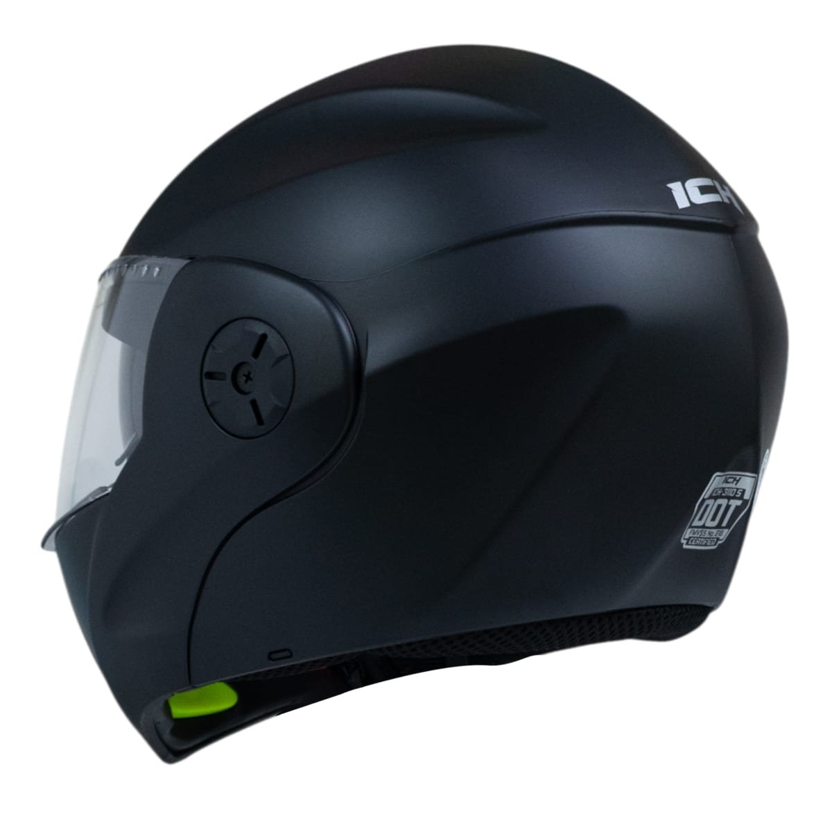 Casco moto ich 3110 junior solid ng mate abatible con sun visor certificación dot - Imagen 8