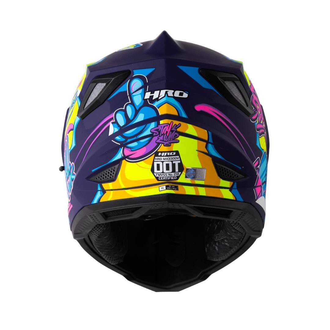 Casco moto hro mx-330dv stay wild am.n fc multiproposito - Imagen 3