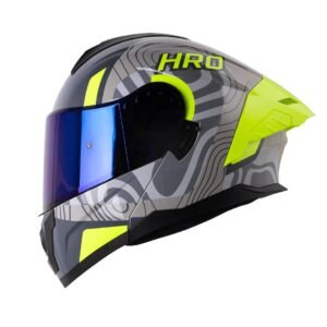 Casco moto hro 3480dv terral gr gr abatible con sun visor dot