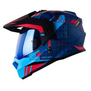 Casco moto hro mx-330dv space race az rj multiproposito