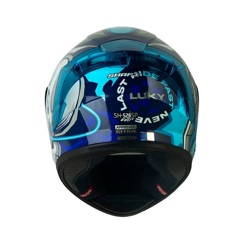 CASCO MOTO SHAFT 526SP LUCKY AZ.OS BL INTEGRAL - Imagen 3