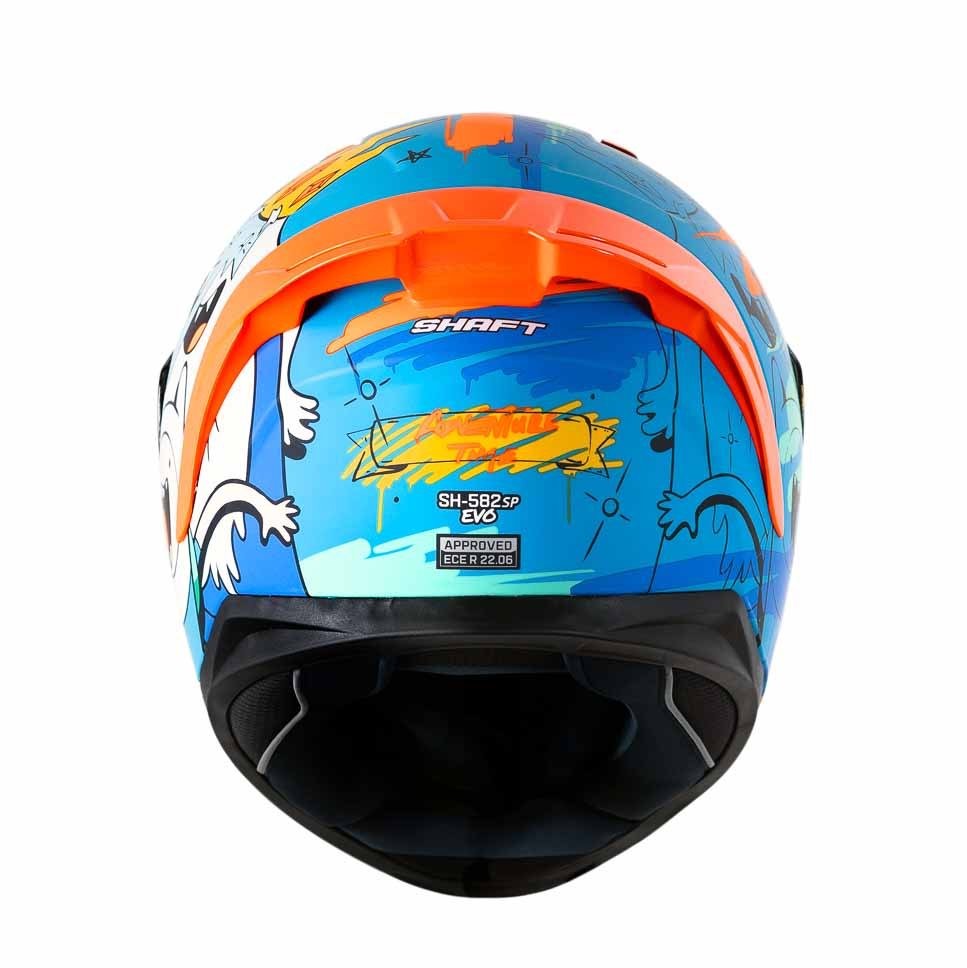 Casco moto shaft 582sp evo adventure time az integral edicion limitada cartoon network - Imagen 6