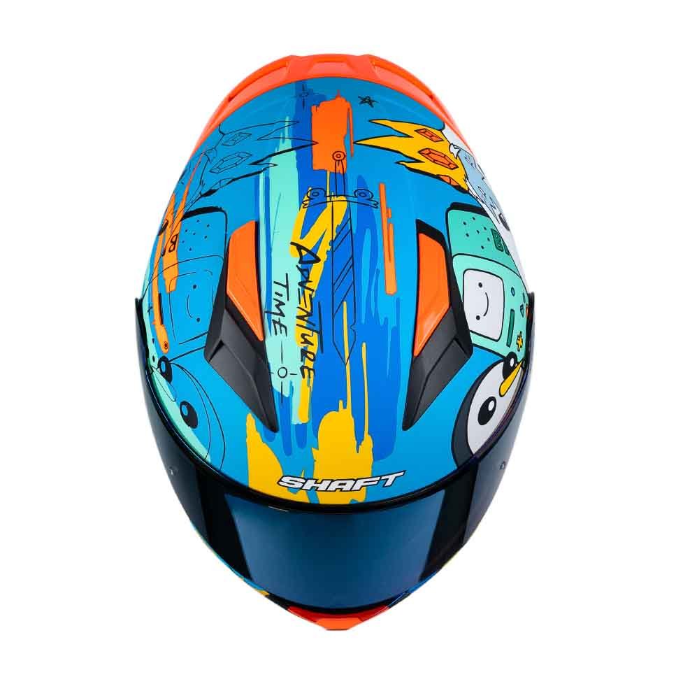 Casco moto shaft 582sp evo adventure time az integral edicion limitada cartoon network - Imagen 5