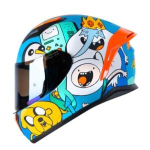 Casco moto shaft 582sp evo adventure time az integral edicion limitada cartoon network
