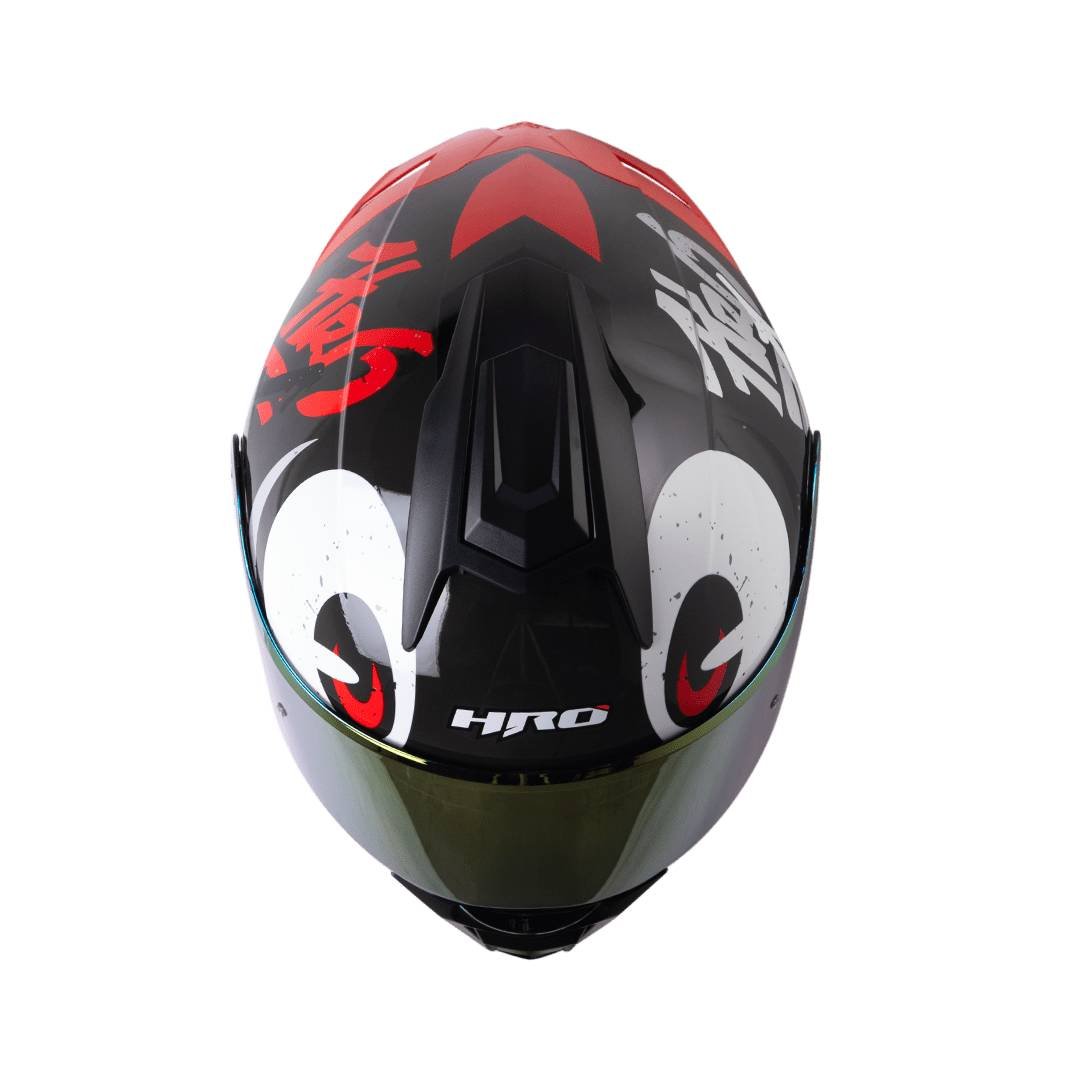 Casco moto hro 3480dv letter face gr.os sl abatible con sun visor dot - Imagen 3