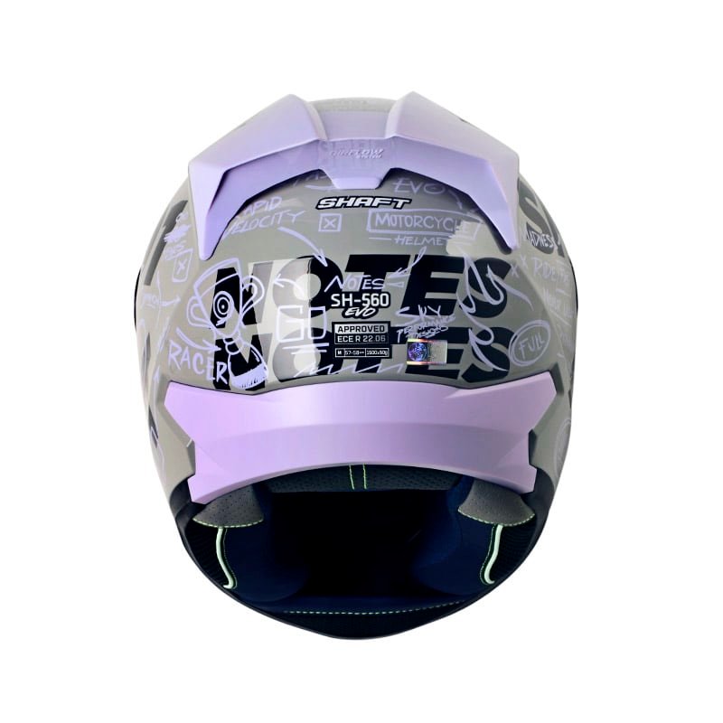 Casco moto shaft 560 evo notes gr mr.cl integral - Imagen 3