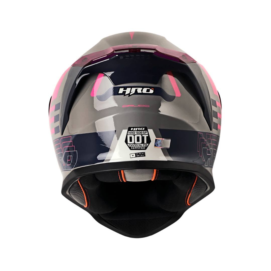 Casco moto hro 506 crudo gr fc integral norma DOT - Imagen 3