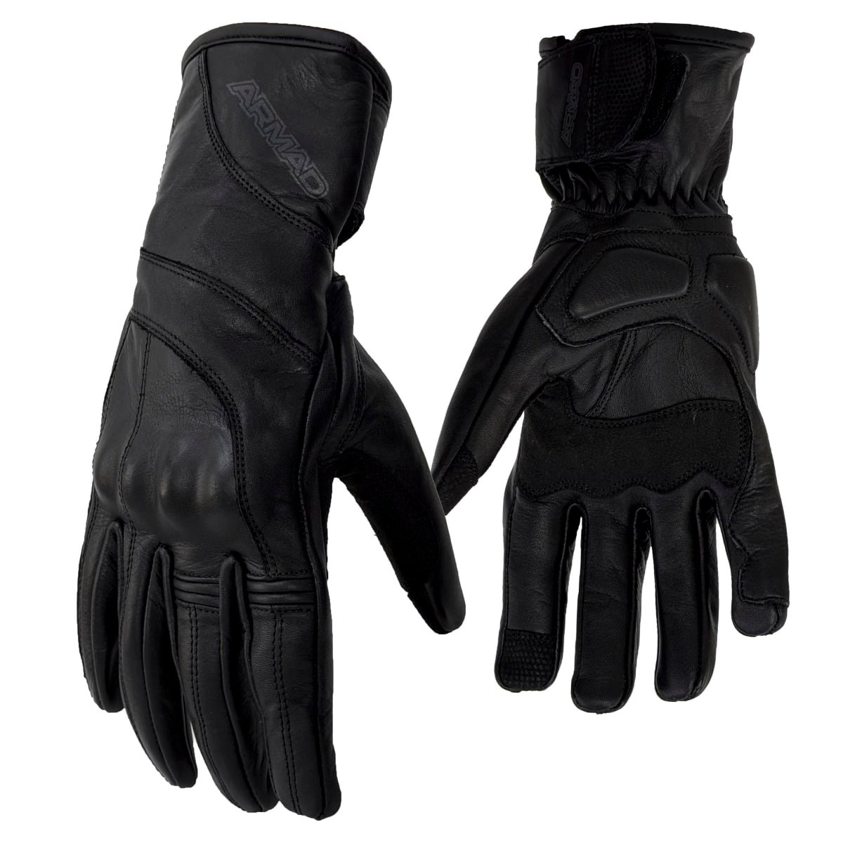 Guantes para moto armad gear elisa cuero para mujer touch