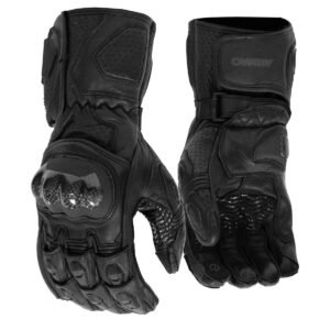 Guantes para moto armad gear range cuero largos