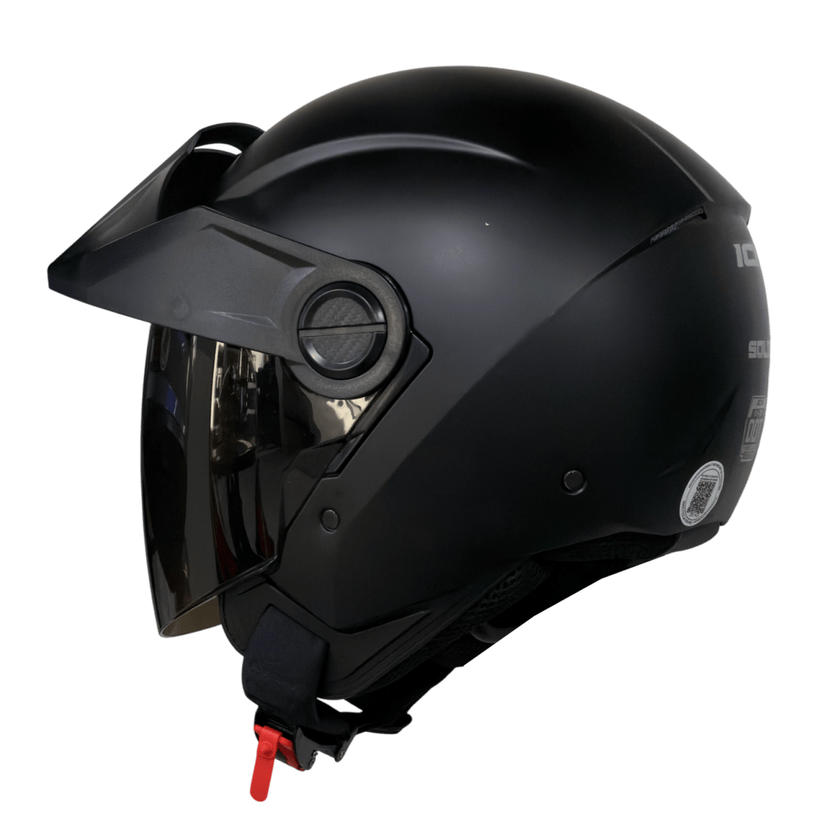 Casco moto ich 102 solid ng mate sm abierto con viscera urbano - Imagen 3