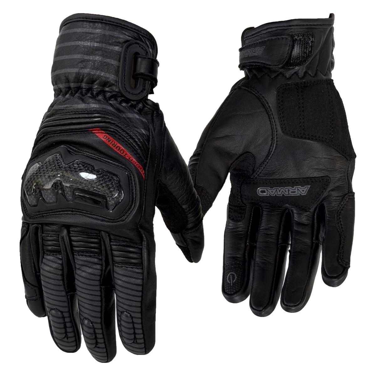 Guantes Para Moto Armad Gear Touch cuero Touch Protecciones