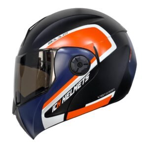 Casco moto ich 3110 xpacer nj abatible con sun visor certificación dot