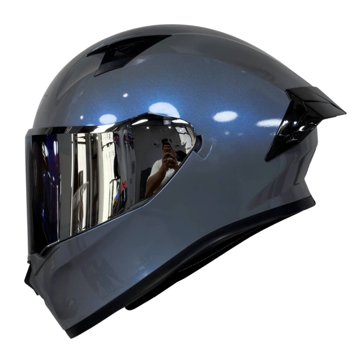 Casco moto ich 503 solid camaleon gr integral certificación dot qr