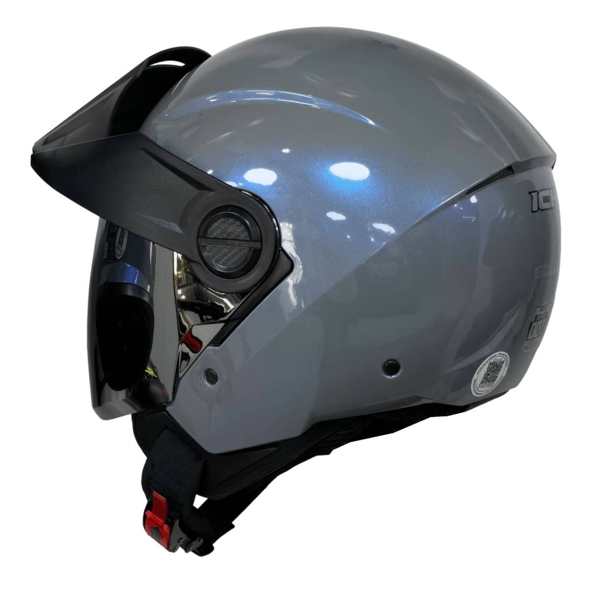 Casco moto ich 102 camaleon gr abierto con viscera urbano - Imagen 3