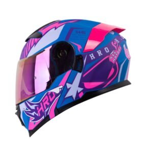 Casco Moto Hro 3440dv track spec az fc Abatible Sun Visor Certificación Dot