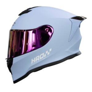 % Casco moto hro 506 solid purple integral norma DOT