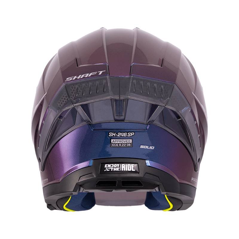 Casco moto shaft 246sp solid camaleon sl abierto - Imagen 4