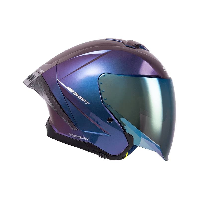Casco moto shaft 246sp solid camaleon sl abierto - Imagen 3