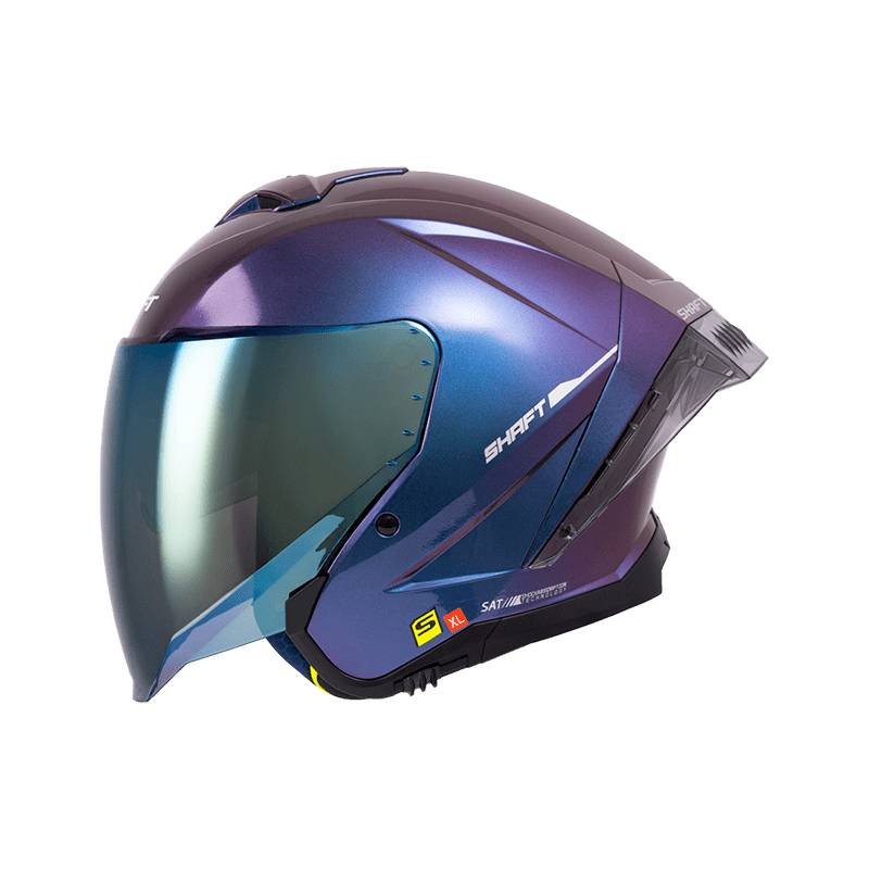 Casco moto shaft 246sp solid camaleon sl abierto