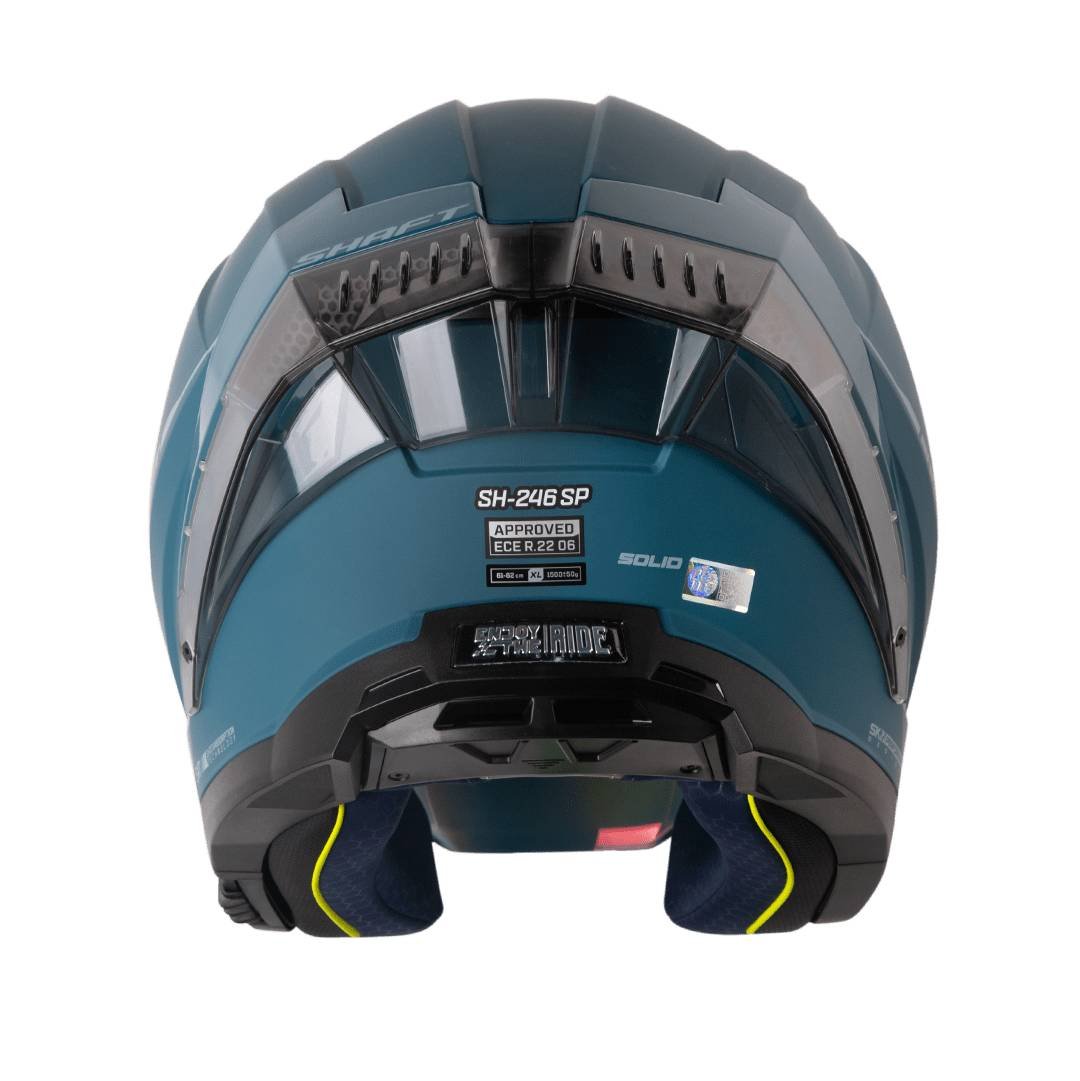 Casco moto shaft 246sp solid az.os abierto - Imagen 4